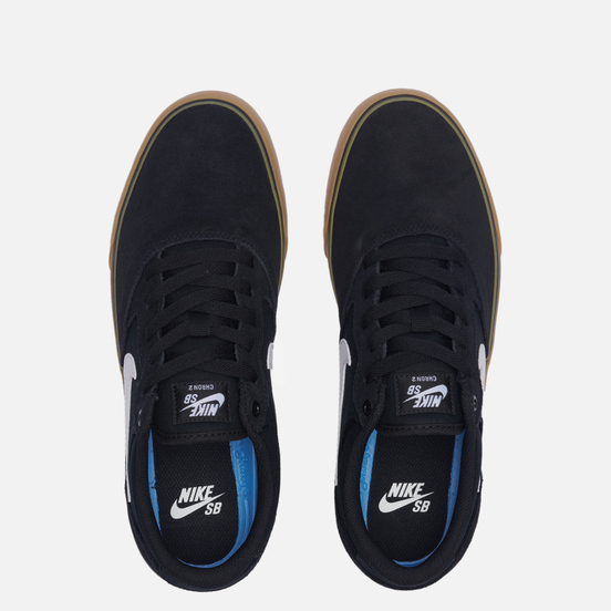 Мужские кроссовки Nike SB Chron 2 Black/White/Black/Gum Light Brown