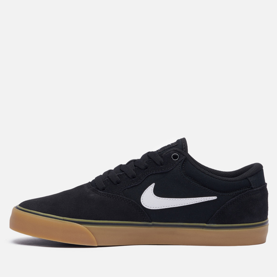 Мужские кроссовки Nike SB Chron 2 Black/White/Black/Gum Light Brown