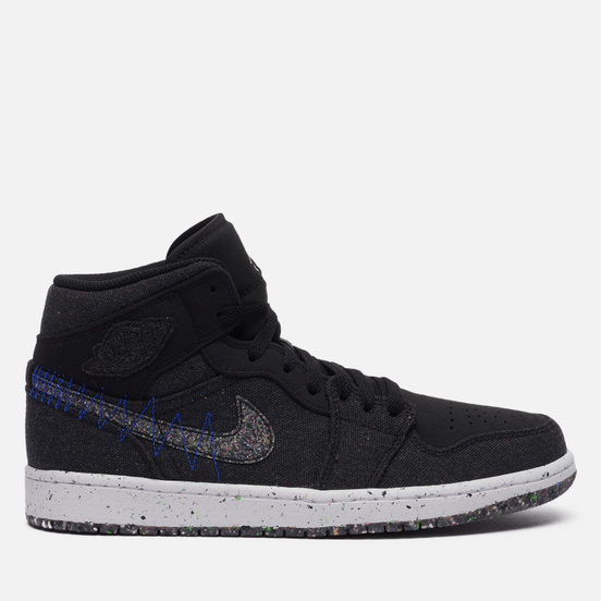Мужские кроссовки Jordan Air Jordan 1 Mid SE Crater Black/Multi-Color/Racer Blue/White