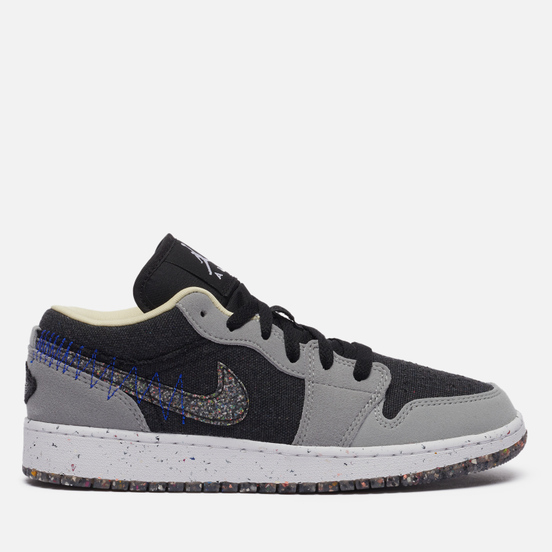 Подростковые кроссовки Jordan Air Jordan 1 Low SE GS Crater Light Smoke Grey/Multi-Color/Black