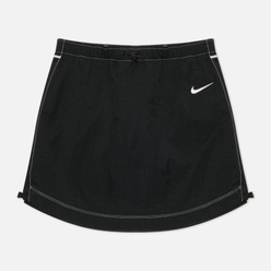 Женская юбка Nike Swoosh Woven Black/White/White