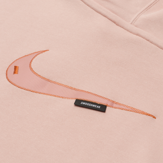 Женская толстовка Nike, цвет розовый, размер S DM6201-601 Swoosh Fleece Hoodie - фото 3