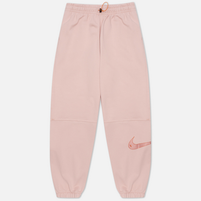 Женские брюки Nike, цвет розовый, размер M DM6205-601 Swoosh High-Rise Fleece - фото 1
