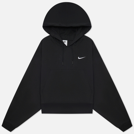 фото Женская толстовка nike oversized hoodie, цвет чёрный, размер l