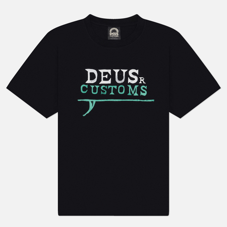 Мужская футболка Deus Ex Machina Big Wave Tee, цвет чёрный, размер S