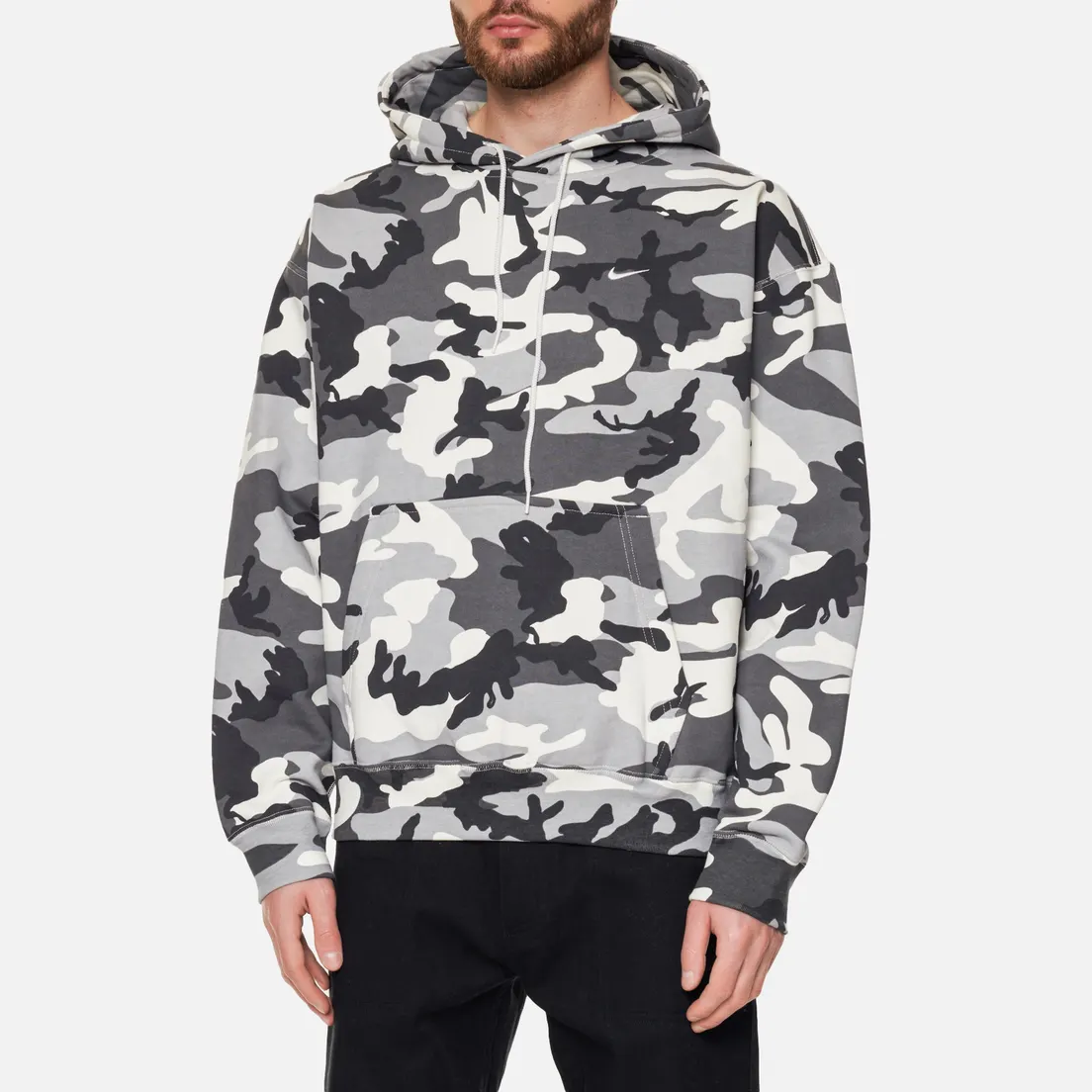 Nike Мужская толстовка NRG Solo Swoosh Camo Fleece Hoodie