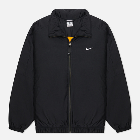 Мужская куртка Nike Solo Swoosh Satin, цвет чёрный, размер XS