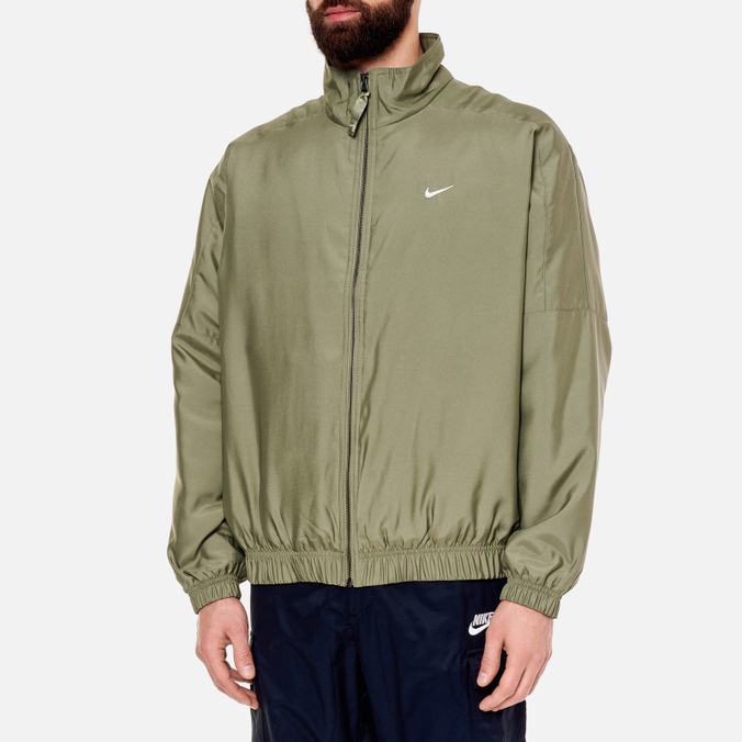 Мужская куртка Nike, цвет оливковый, размер S DN1266-320 Solo Swoosh Satin - фото 3