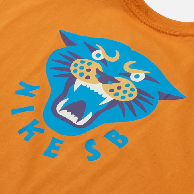 Мужская футболка Nike SB, цвет оранжевый, размер S DN7289-738 Panther - фото 3