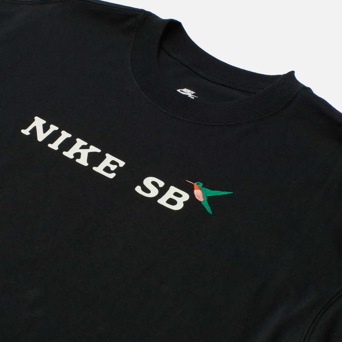 Мужская футболка Nike SB, цвет чёрный, размер L DN7291-010 Hummingbird - фото 2