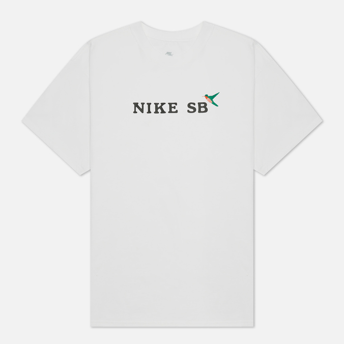 Мужская футболка Nike SB, цвет белый, размер S DN7291-100 Hummingbird - фото 1