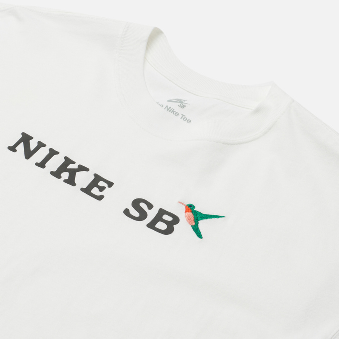 Мужская футболка Nike SB, цвет белый, размер S DN7291-100 Hummingbird - фото 2