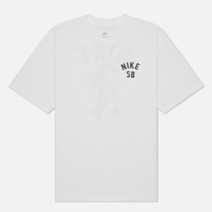 Мужская футболка Nike SB, цвет белый, размер S