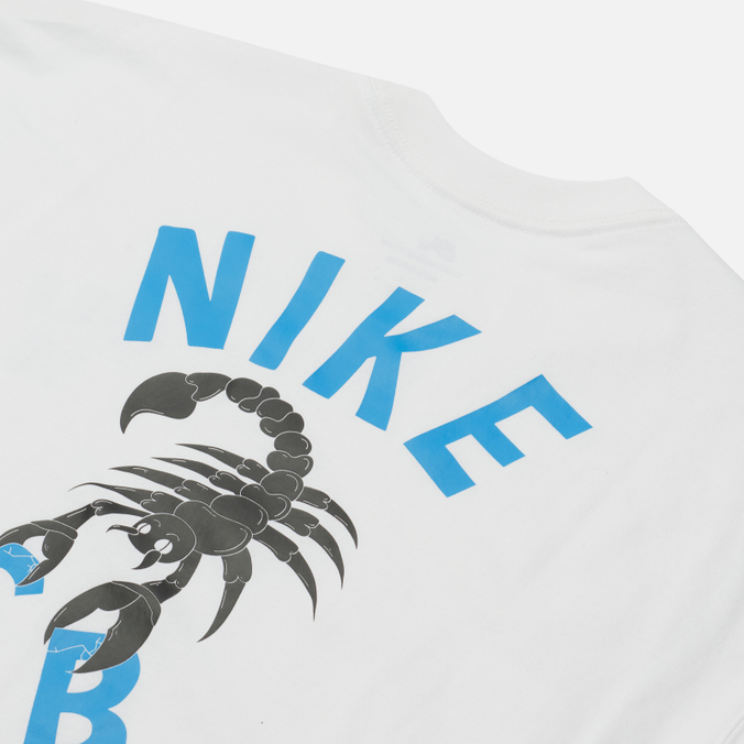 Мужская футболка Nike SB, цвет белый, размер S DN7297-100 Scorpion - фото 3