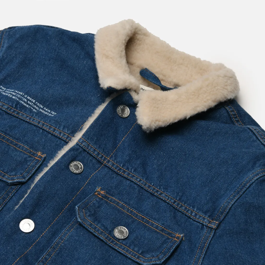 PANGAIA Женская джинсовая куртка Panhemp Sherpa Denim
