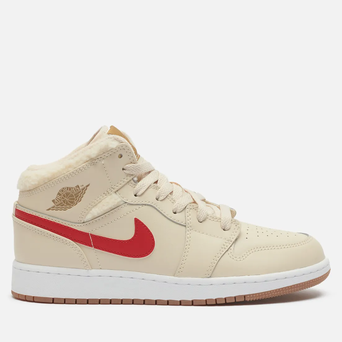 Jordan Подростковые кроссовки Air Jordan 1 Mid UTL GS Fleece