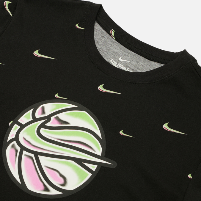 Мужская футболка Nike, цвет чёрный, размер S DO2250-010 Swoosh Ball - фото 2