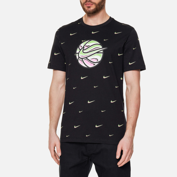 Мужская футболка Nike, цвет чёрный, размер S DO2250-010 Swoosh Ball - фото 3