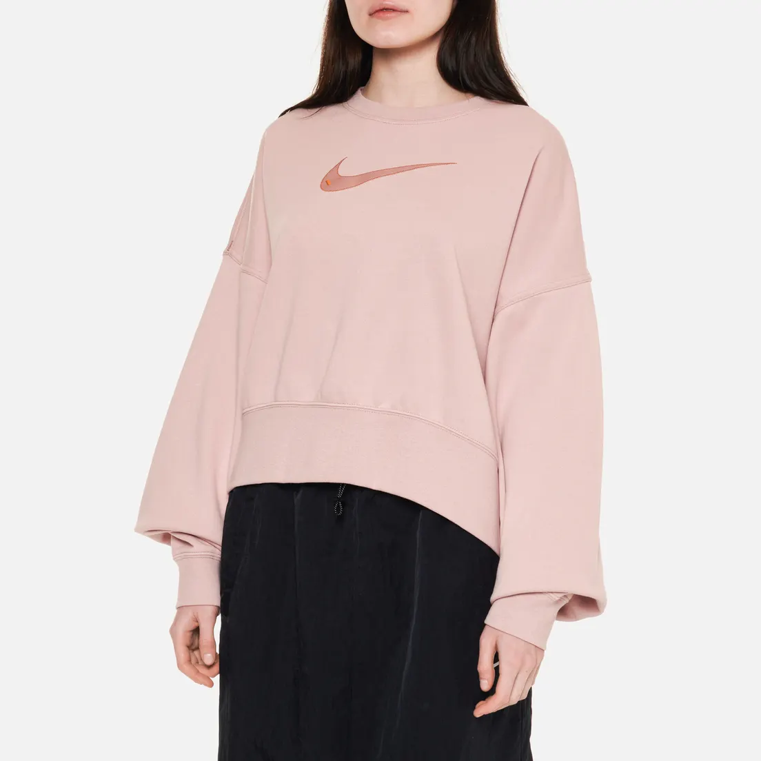 Nike Женская толстовка Swoosh Fleece Cropped Crew