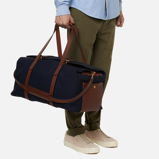 Дорожная сумка Mismo M/S Supply Midnight Blue/Cuoio
