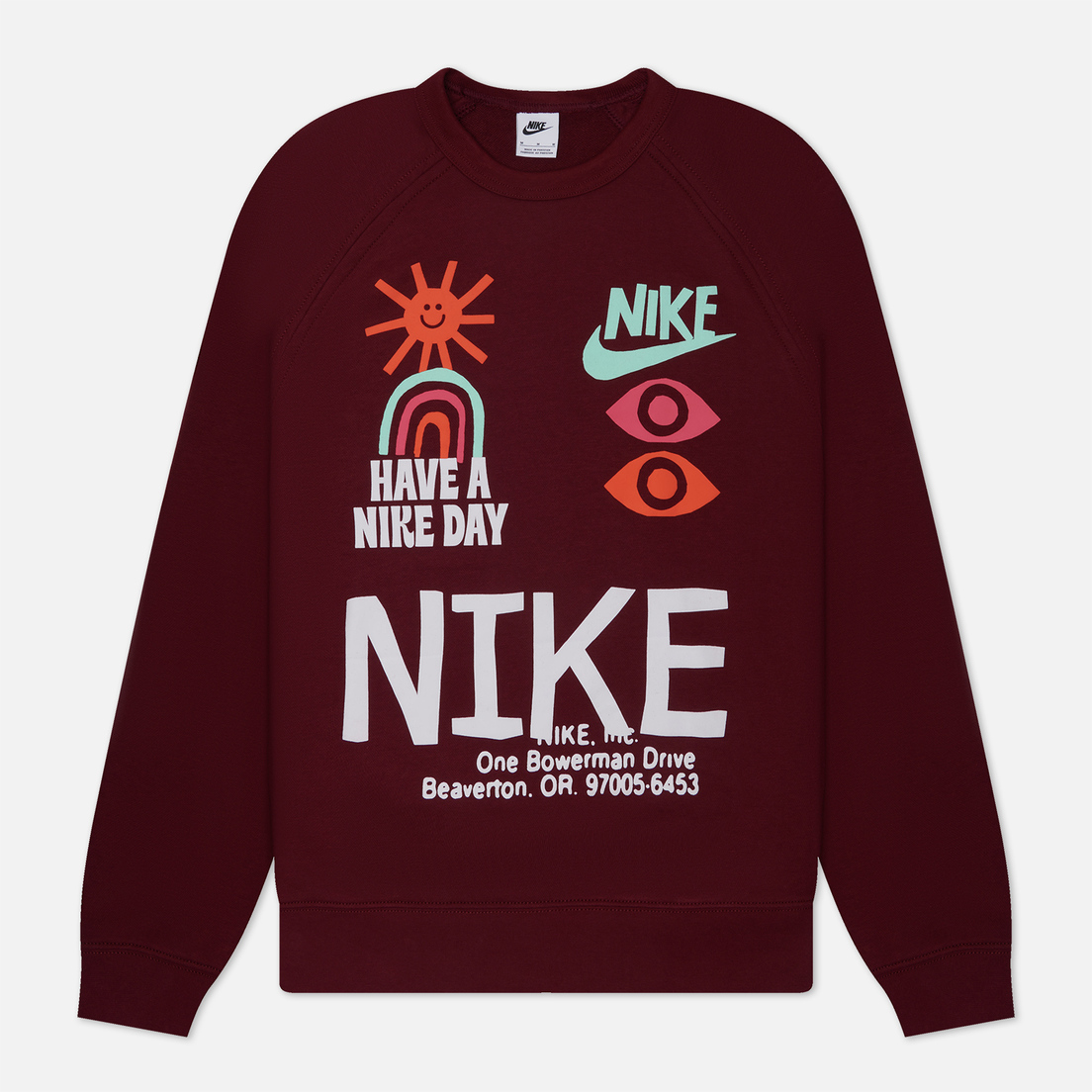 Nike Мужская толстовка Nike Day French Terry Crew Neck