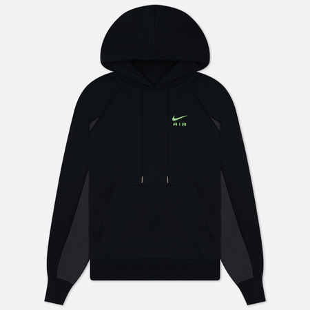 фото Мужская толстовка nike air french terry hoodie, цвет чёрный, размер s