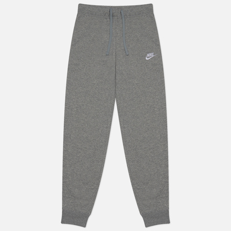 Женские брюки Nike Club Fleece Mid-Rise Slim Joggers, цвет серый, размер S - фото 1