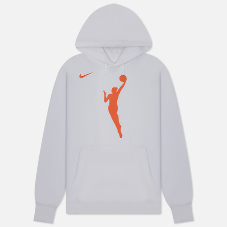 фото Мужская толстовка nike wnba fleece hoodie, цвет белый, размер s