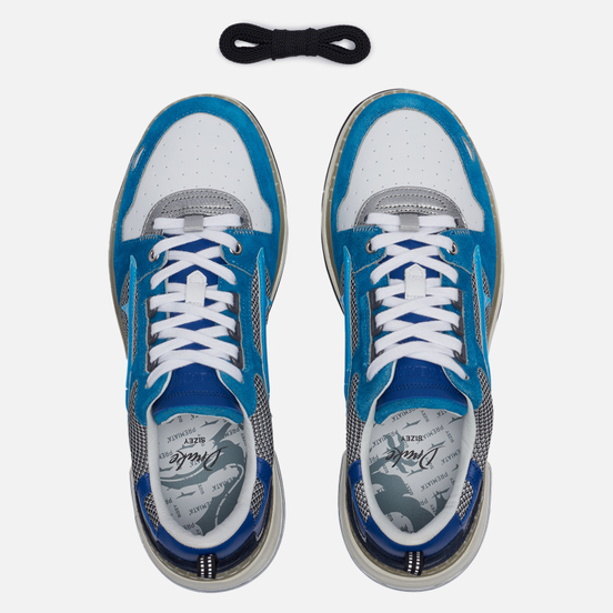 Мужские кроссовки Premiata Drake 046 Blue/White