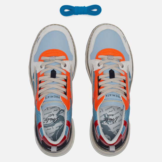 Мужские кроссовки Premiata Drake 085 White/Orange