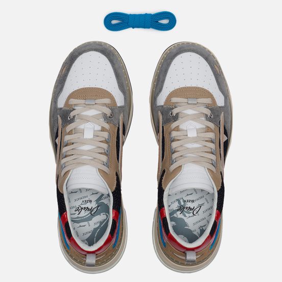 Мужские кроссовки Premiata Drake 086 Grey/Brown