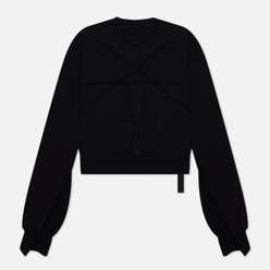 Rick Owens DRKSHDW Женская толстовка Luxor Cropped Pentagram Patchwork