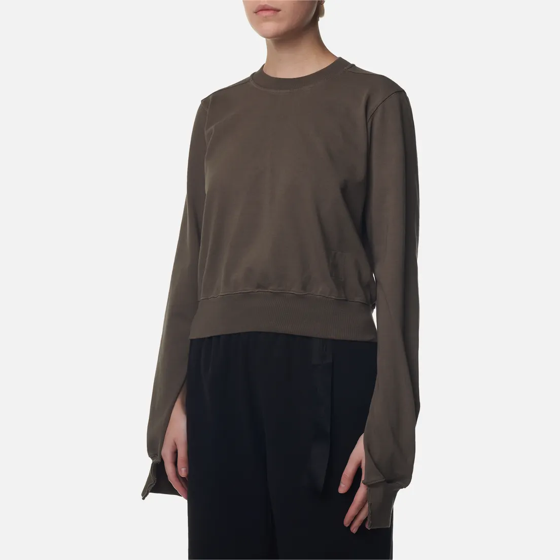 Rick Owens DRKSHDW Женская толстовка Luxor Cropped