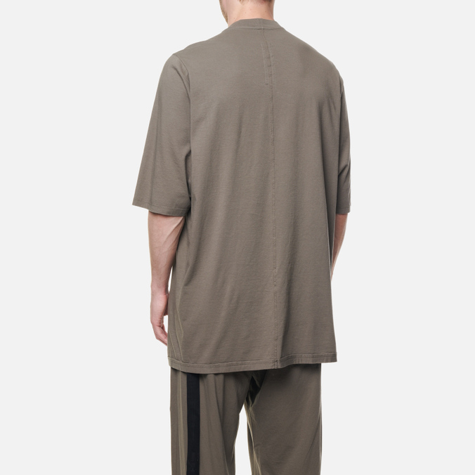Мужская футболка Rick Owens DRKSHDW, цвет коричневый, размер M DU01B7274-RN-34 Fogachine Jumbo - фото 4