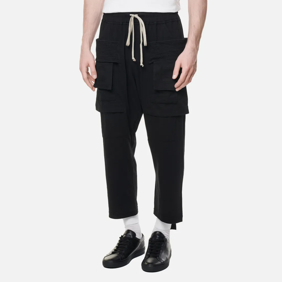 Rick Owens DRKSHDW Мужские брюки Fogachine Creatch Cargo Cropped Drawstring