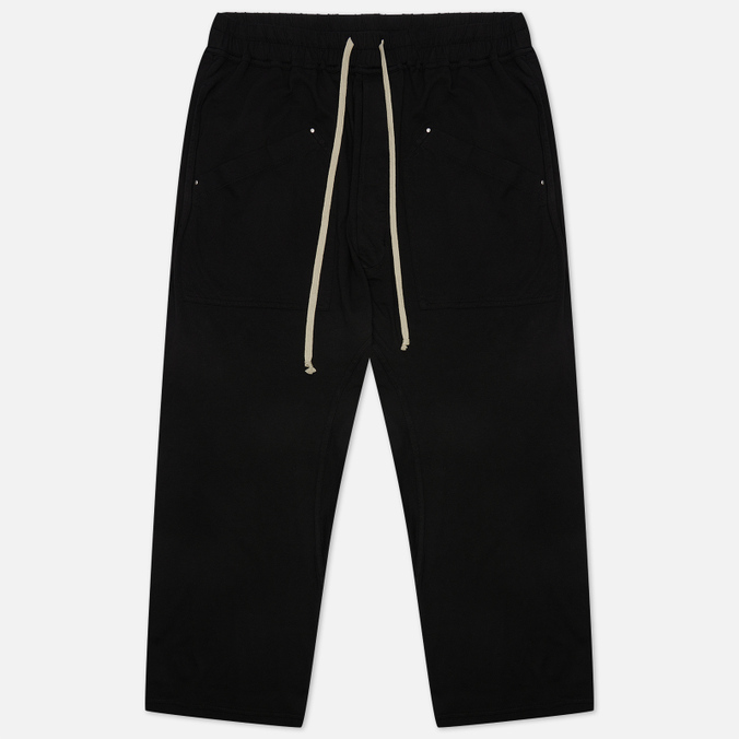 Мужские брюки Rick Owens DRKSHDW, цвет чёрный, размер S DU01B7375-RN-09 Fogachine Cargo Drawstring Cropped - фото 1