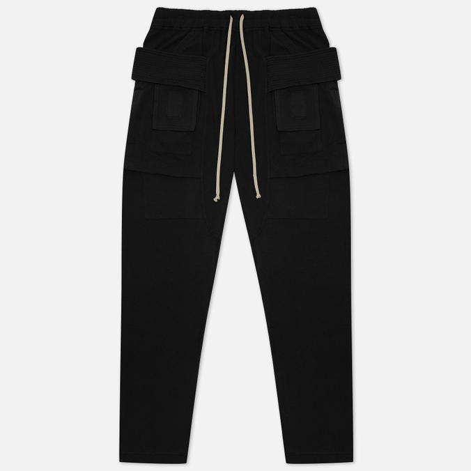 Мужские брюки Rick Owens DRKSHDW, цвет чёрный, размер M DU01B7376-RN-09 Fogachine Creatch Cargo Drawstring - фото 1