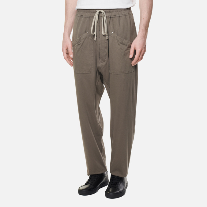 Мужские брюки Rick Owens DRKSHDW, цвет коричневый, размер XL DU01B7385-RN-34 Fogachine Cargo Drawstring Long - фото 4