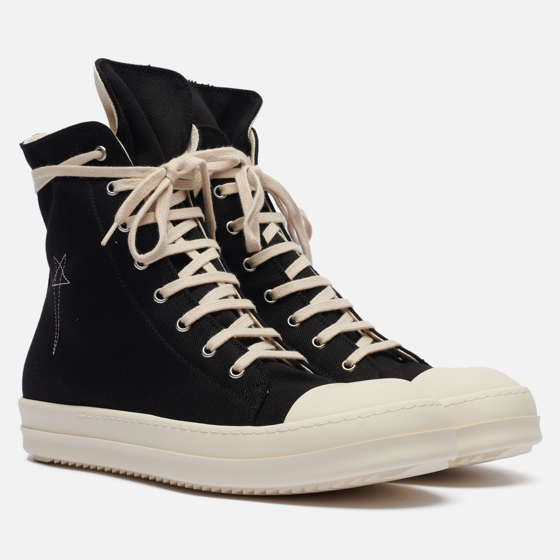 Rick Owens DRKSHDW Мужские кроссовки Fogachine Pentagram High Denim