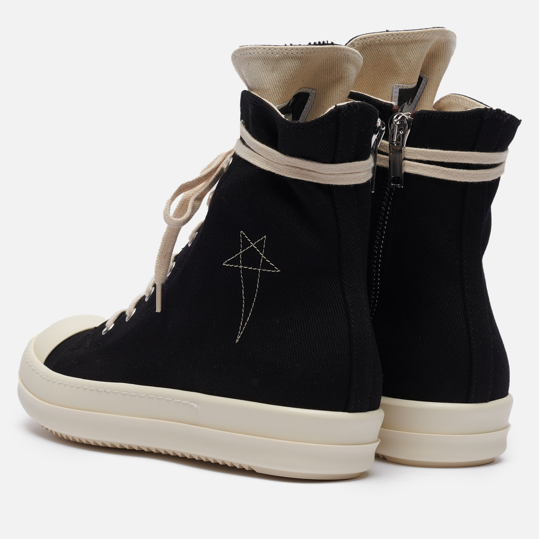 Rick Owens DRKSHDW Мужские кроссовки Fogachine Pentagram High Denim