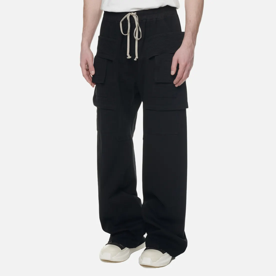Rick Owens DRKSHDW Мужские брюки Edfu Creatch Cargo Drawstring Compact Heavy