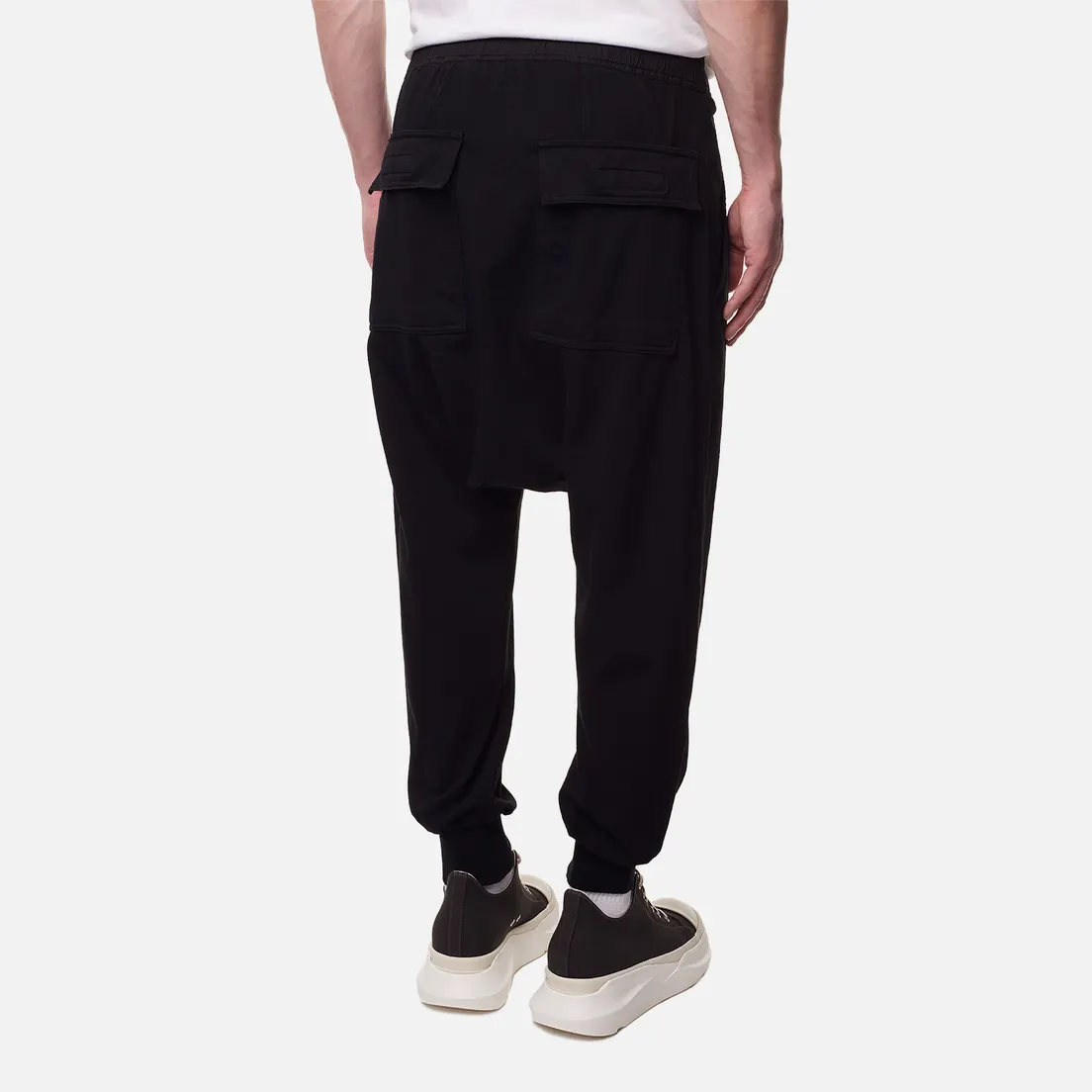 Rick Owens DRKSHDW Мужские брюки Edfu Prisoner Drawstring Compact Heavy