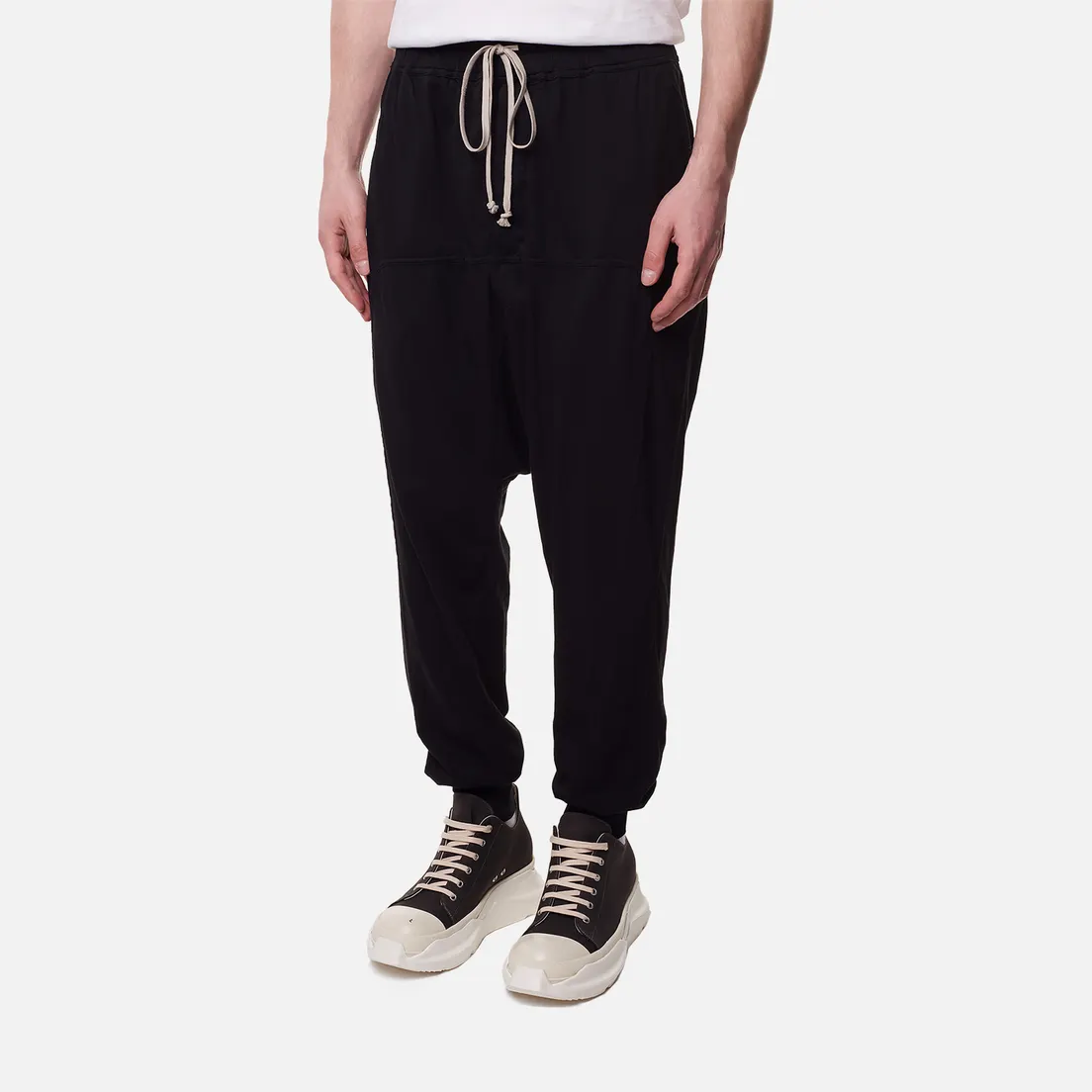Rick Owens DRKSHDW Мужские брюки Edfu Prisoner Drawstring Medium Weight