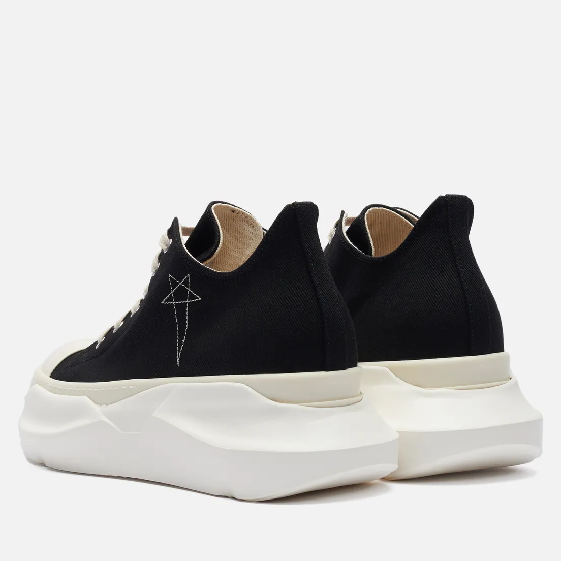 Rick Owens DRKSHDW Мужские кеды Edfu Denim Abstract Low