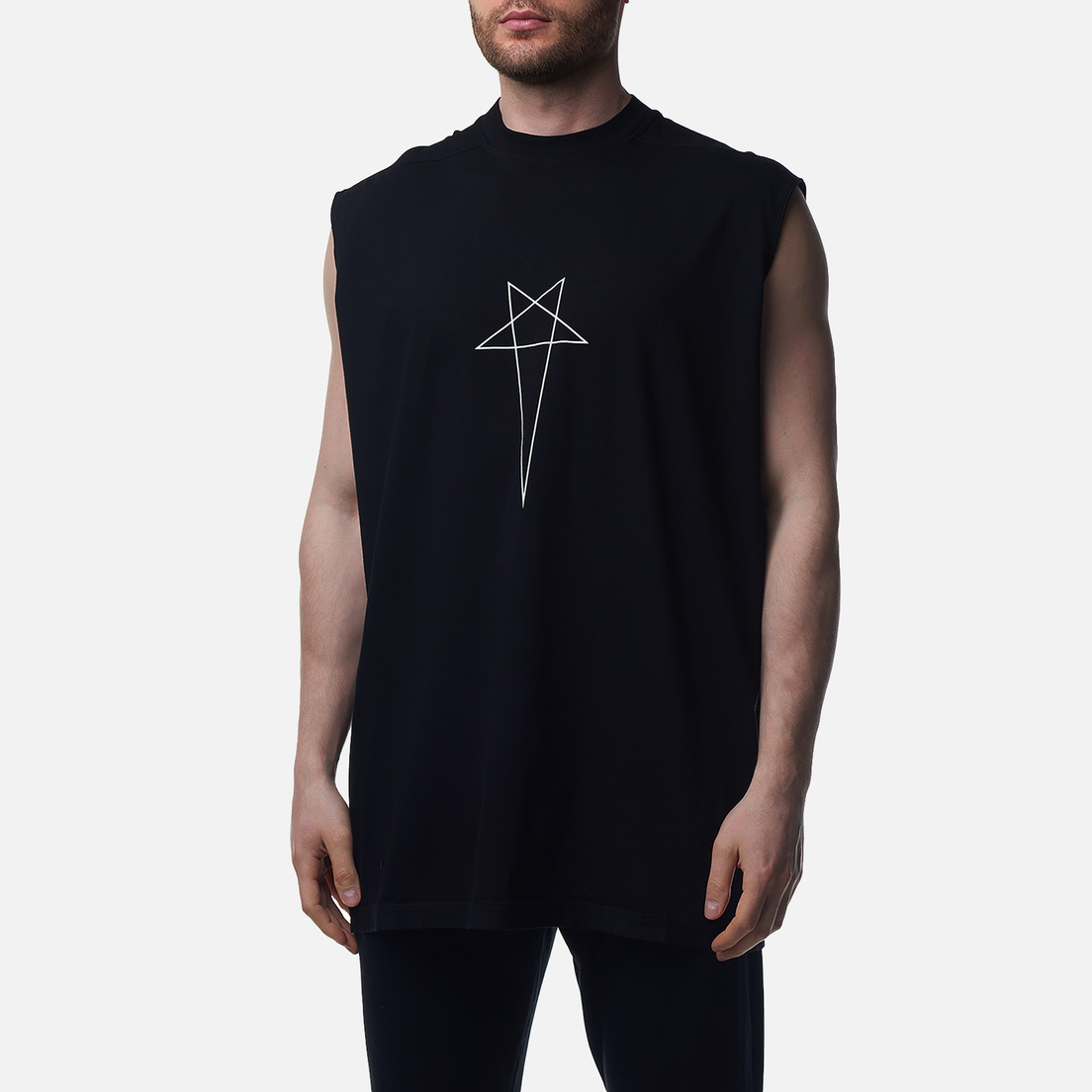 Rick Owens DRKSHDW Мужская футболка Lido Tarp Penta Print