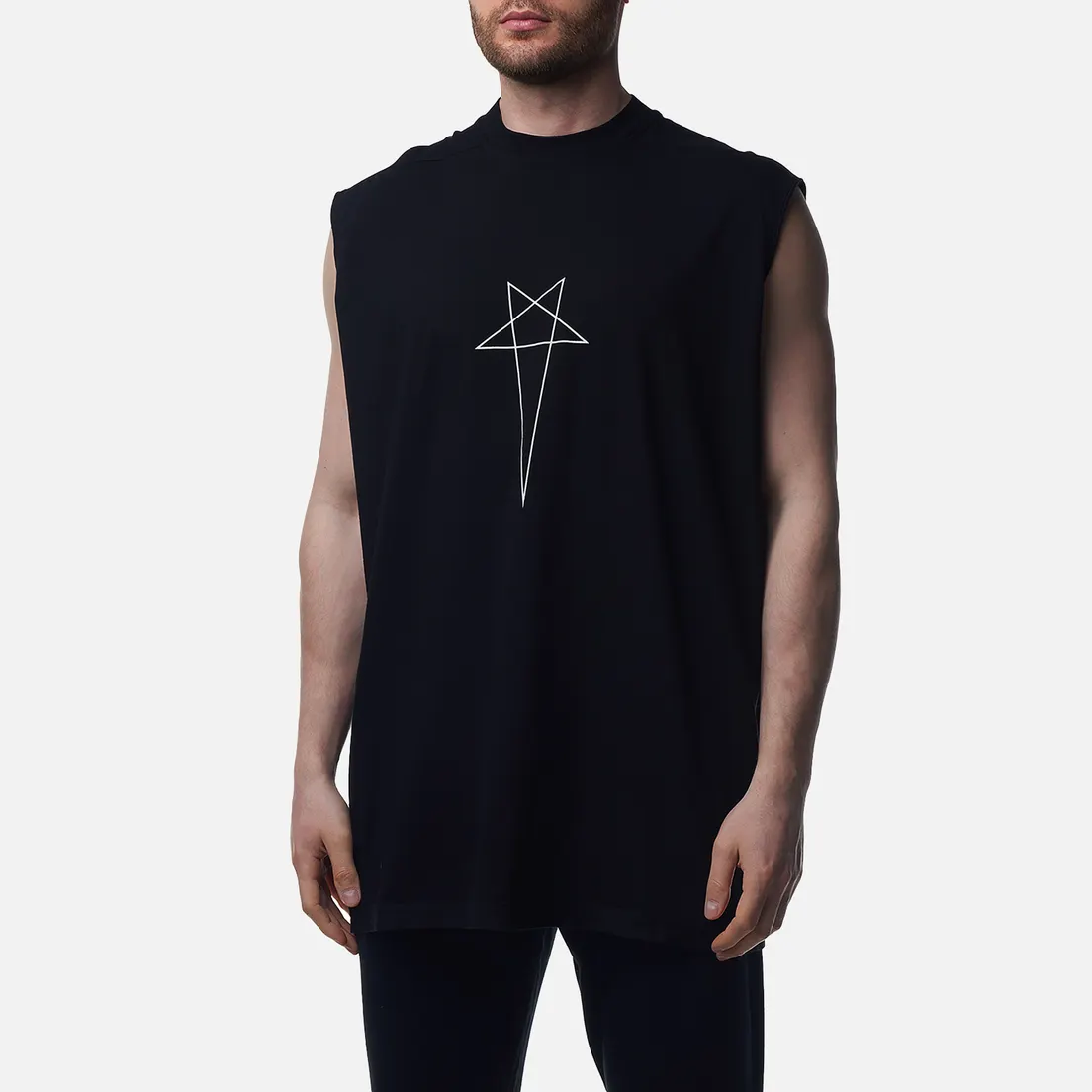 Rick Owens DRKSHDW Мужская футболка Lido Tarp Penta Print