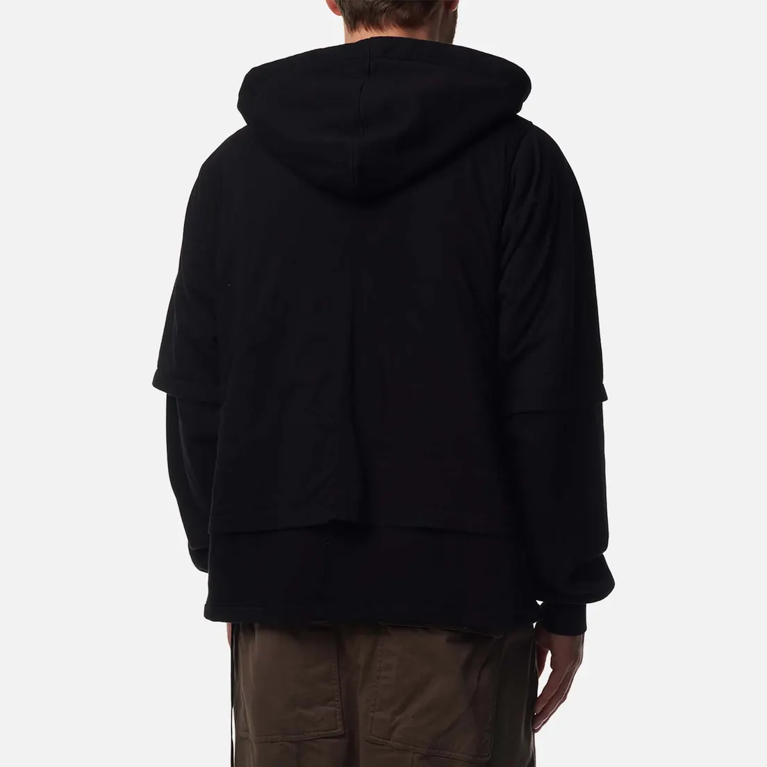 Rick Owens DRKSHDW Мужская толстовка Lido Zipped Hustler Hoodie
