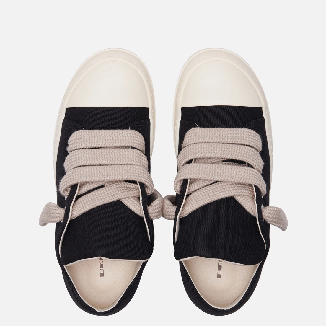 Rick Owens DRKSHDW Мужские кроссовки Hollywood Jumbo Canvas Lace Puffer Low