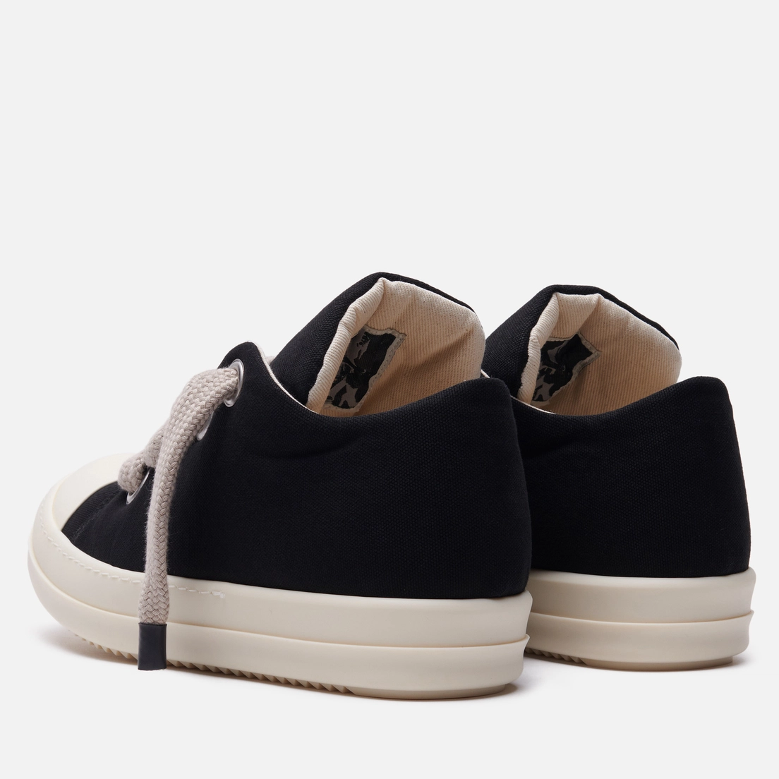 Rick Owens DRKSHDW Мужские кроссовки Hollywood Jumbo Canvas Lace Puffer Low