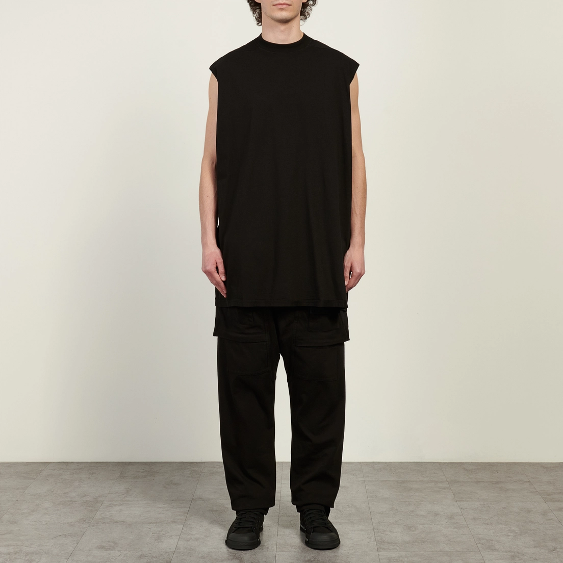Rick Owens DRKSHDW Мужская майка Temple Tarp Medium Weight Cotton Jersey